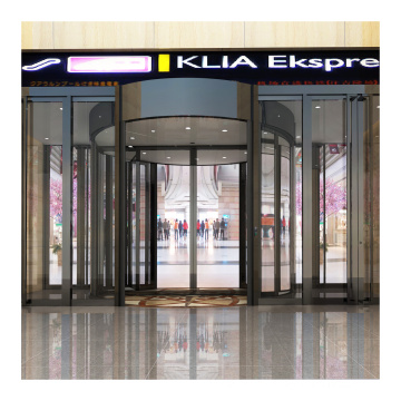 Factory Directly Supply 2 wing automatic revolving door glass revolving door